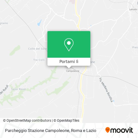 Mappa Parcheggio Stazione Campoleone