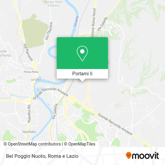 Mappa Bel Poggio Nuoto