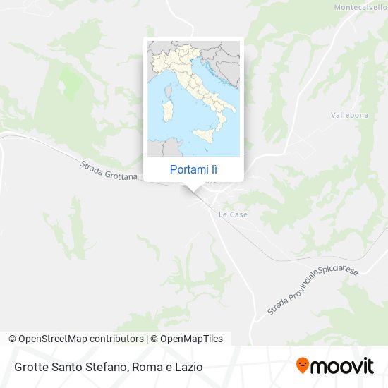 Mappa Grotte Santo Stefano