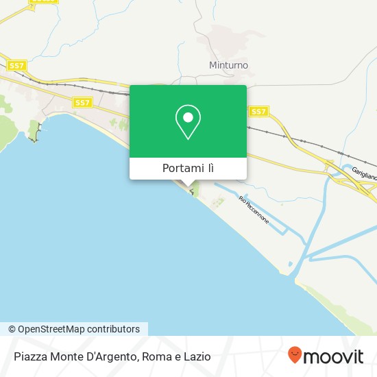Mappa Piazza Monte D'Argento