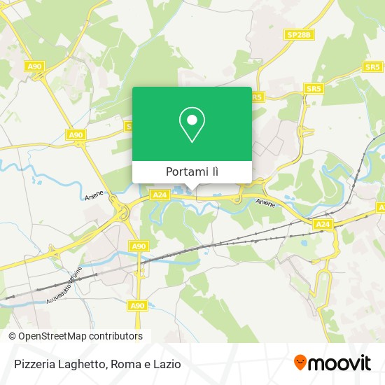 Mappa Pizzeria Laghetto