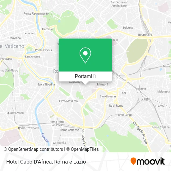 Mappa Hotel Capo D'Africa