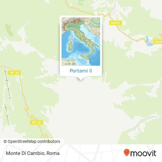 Mappa Monte Di Cambio