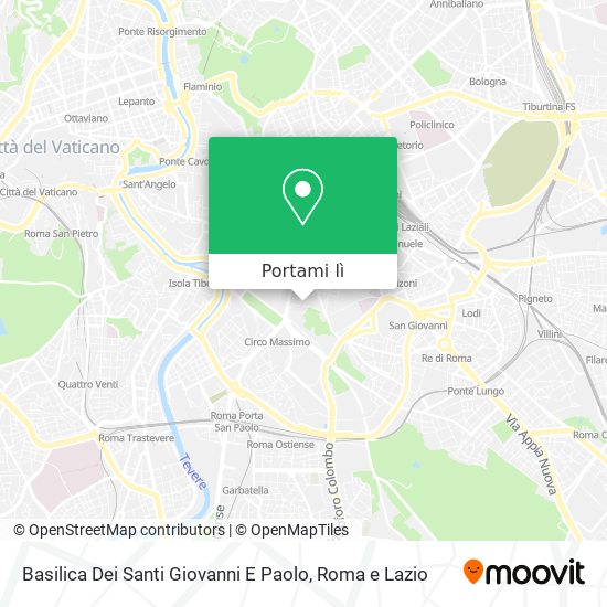 Mappa Basilica Dei Santi Giovanni E Paolo