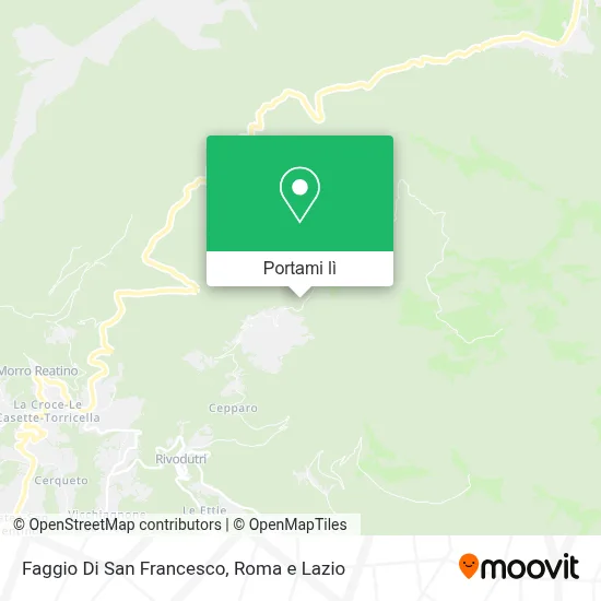 Mappa Faggio Di San Francesco