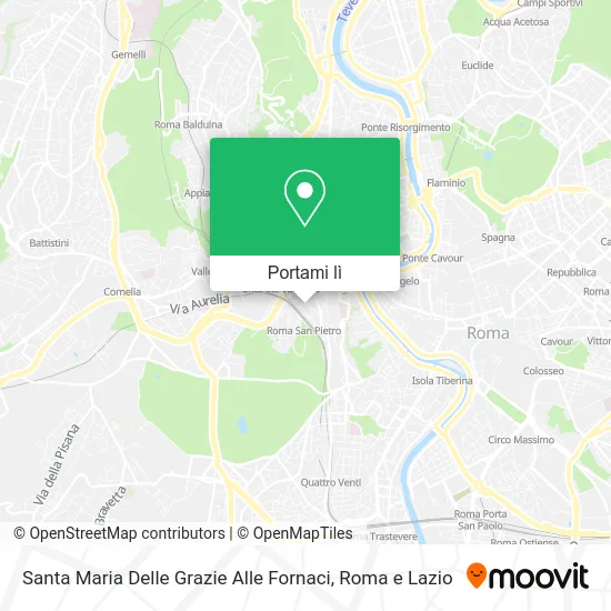 Mappa Santa Maria Delle Grazie Alle Fornaci