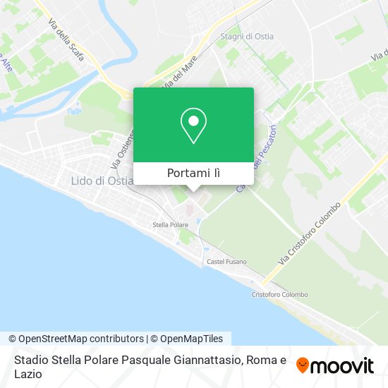 Mappa Stadio Stella Polare Pasquale Giannattasio
