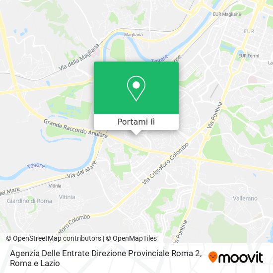 Mappa Agenzia Delle Entrate Direzione Provinciale Roma 2