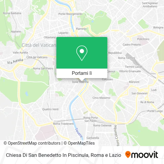 Mappa Chiesa Di San Benedetto In Piscinula