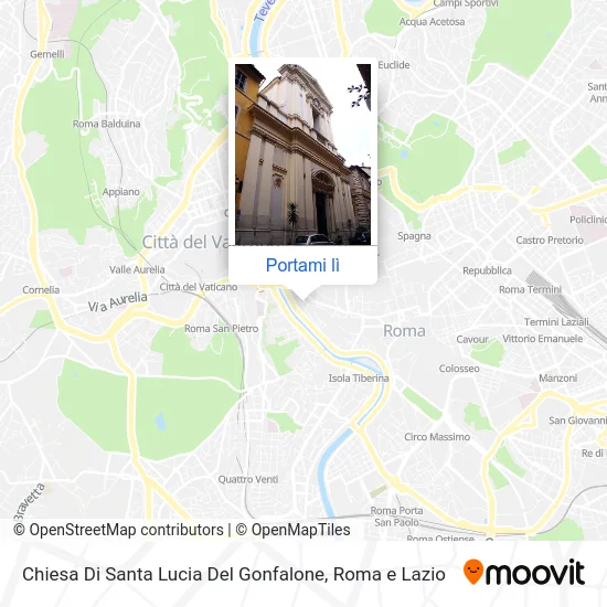 Mappa Chiesa Di Santa Lucia Del Gonfalone