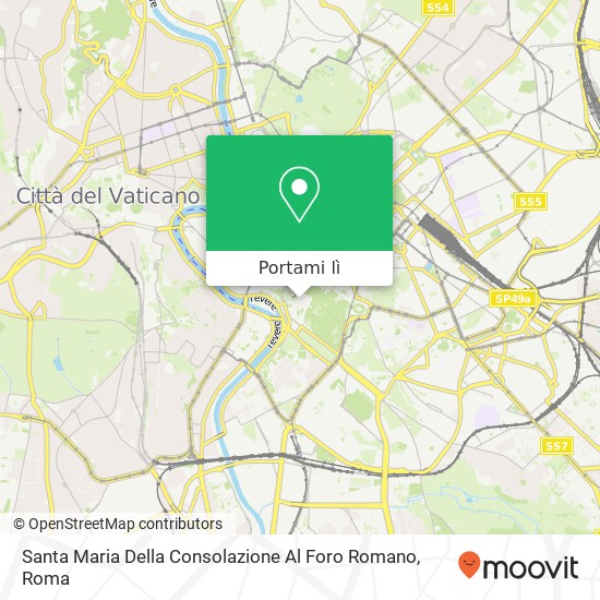 Mappa Santa Maria Della Consolazione Al Foro Romano