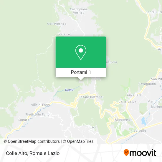 Mappa Colle Alto