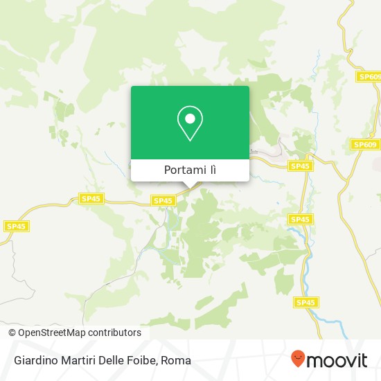 Mappa Giardino Martiri Delle Foibe