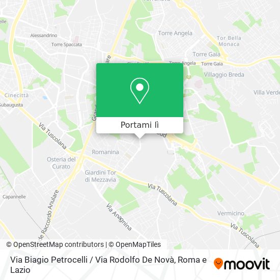 Mappa Via Biagio Petrocelli / Via Rodolfo De Novà