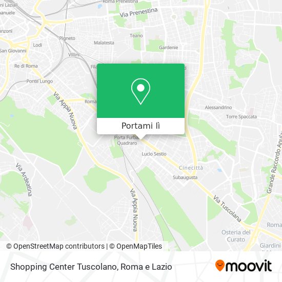 Mappa Shopping Center Tuscolano