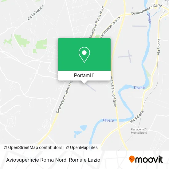 Mappa Aviosuperficie Roma Nord