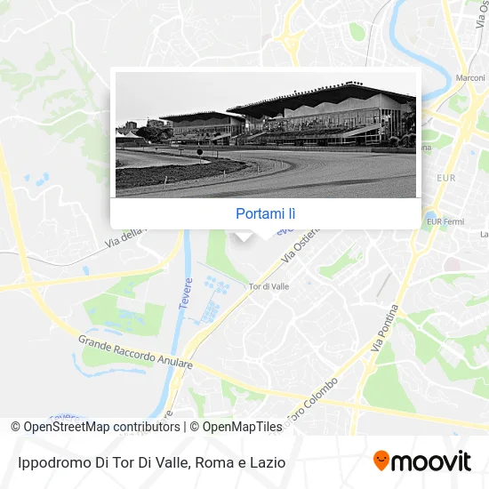 Mappa Ippodromo Di Tor Di Valle