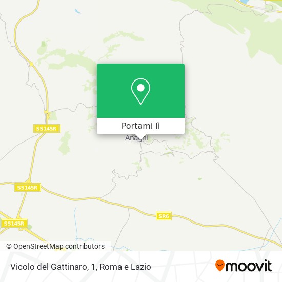 Mappa Vicolo del Gattinaro, 1