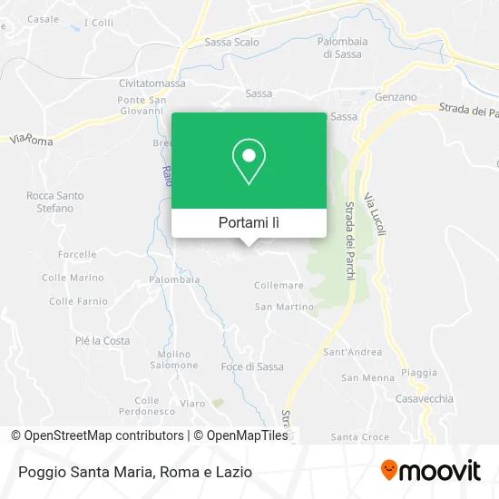 Mappa Poggio Santa Maria