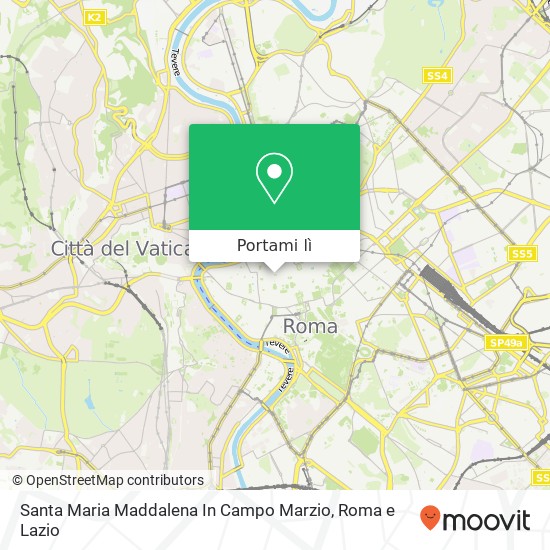 Mappa Santa Maria Maddalena In Campo Marzio