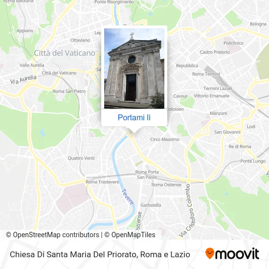 Mappa Chiesa Di Santa Maria Del Priorato