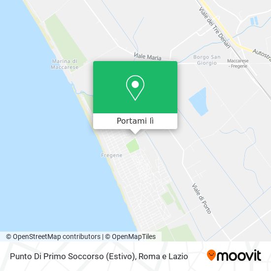 Mappa Punto Di Primo Soccorso (Estivo)