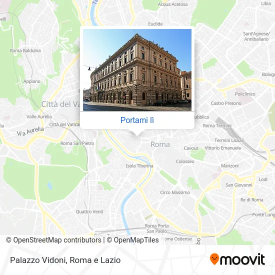 Mappa Palazzo Vidoni