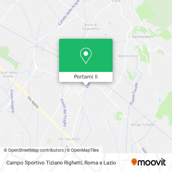 Mappa Campo Sportivo Tiziano Righetti