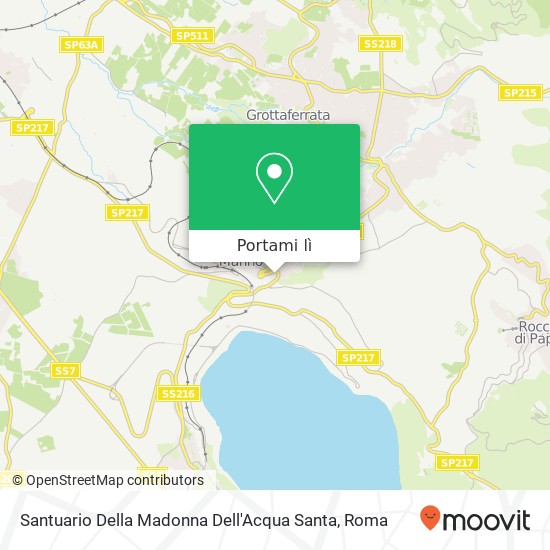 Mappa Santuario Della Madonna Dell'Acqua Santa