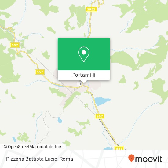 Mappa Pizzeria Battista Lucio