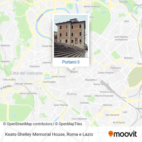 Mappa Keats-Shelley Memorial House