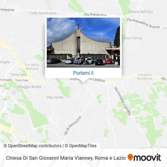 Mappa Chiesa Di San Giovanni Maria Vianney