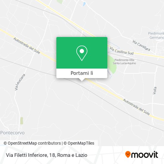 Mappa Via Filetti Inferiore, 18