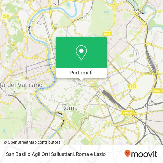 Mappa San Basilio Agli Orti Sallustiani