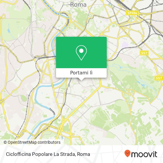 Mappa Ciclofficina Popolare La Strada