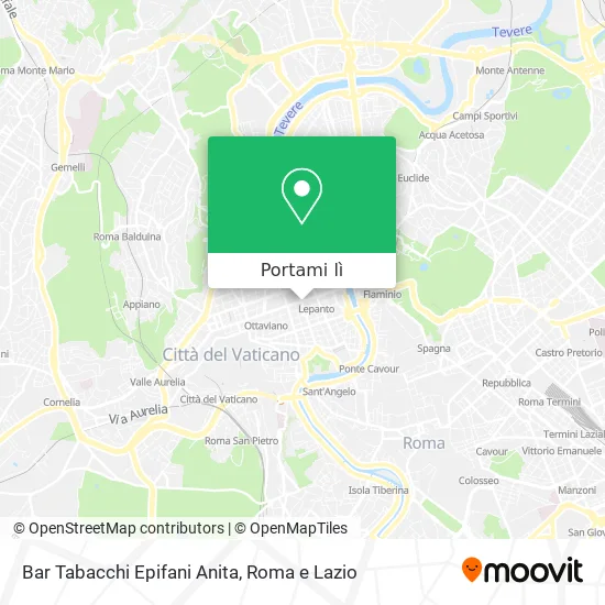 Mappa Bar Tabacchi Epifani Anita