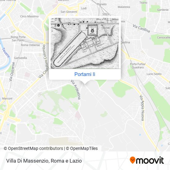 Mappa Villa Di Massenzio