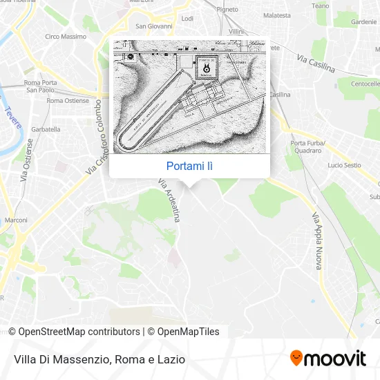 Mappa Villa Di Massenzio