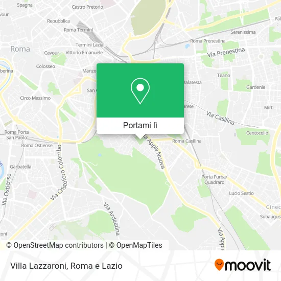 Mappa Villa Lazzaroni