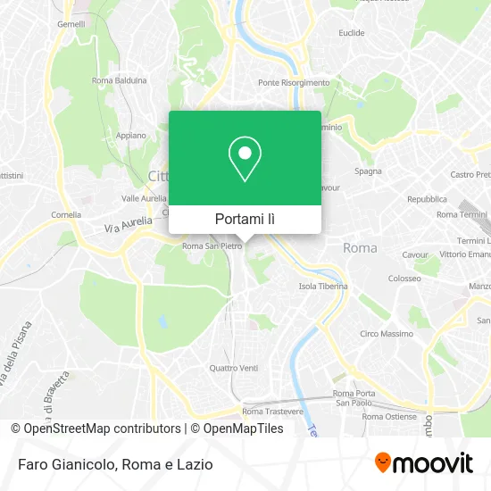 Mappa Faro Gianicolo