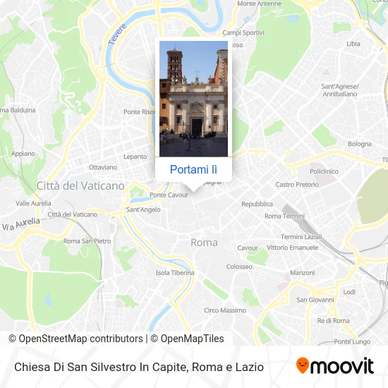 Mappa Chiesa Di San Silvestro In Capite