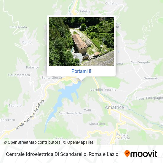 Mappa Centrale Idroelettrica Di Scandarello