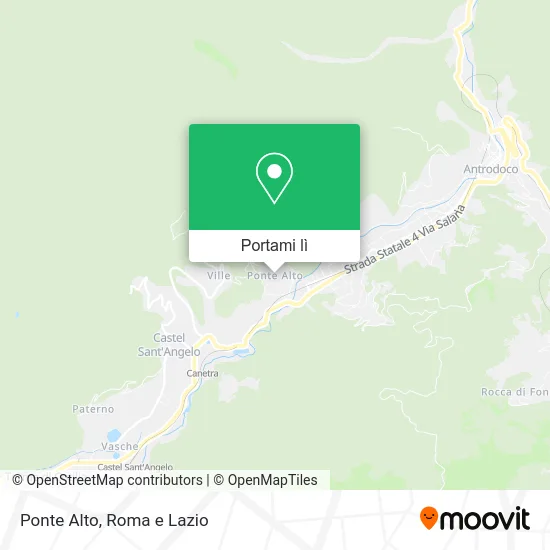 Mappa Ponte Alto
