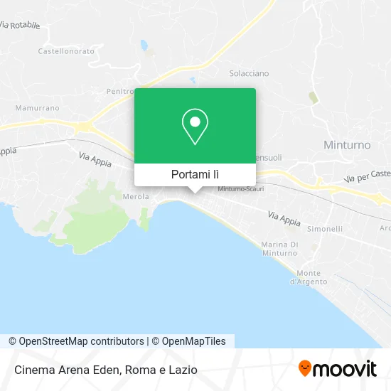 Mappa Cinema Arena Eden