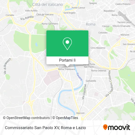 Mappa Commissariato San Paolo XV