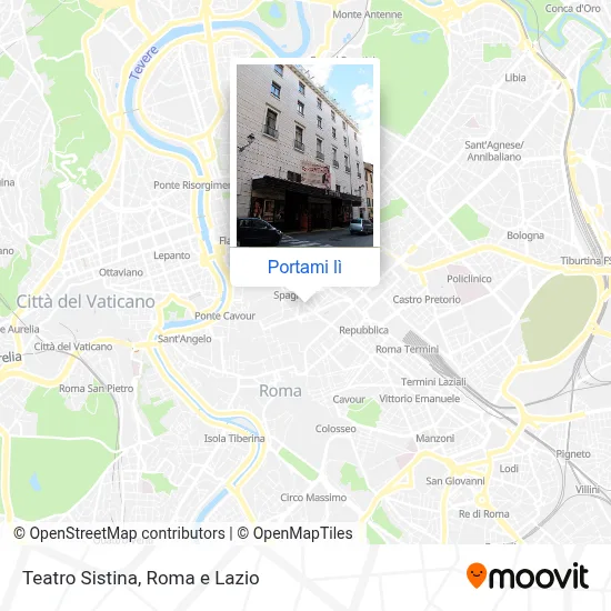 Mappa Teatro Sistina