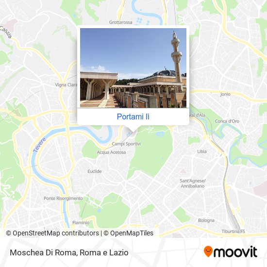 Mappa Moschea Di Roma