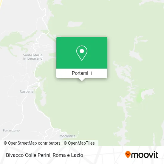 Mappa Bivacco Colle Perini