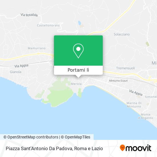 Mappa Piazza Sant'Antonio Da Padova