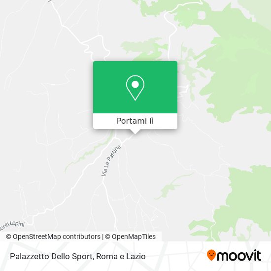 Mappa Palazzetto Dello Sport